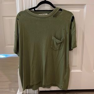 Forest Green Free People Top